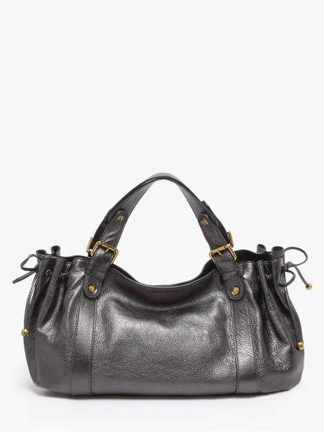 Shoulder Bag Gun Metal Leather Gerard darel Gray gun metal DCS01446