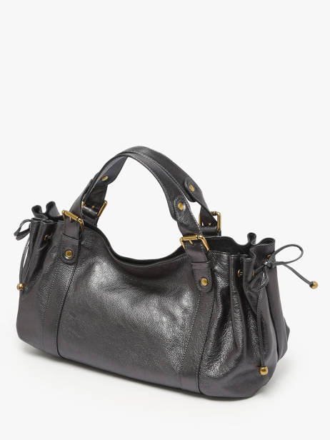 Shoulder Bag Gun Metal Leather Gerard darel Gray gun metal DCS01446 other view 1