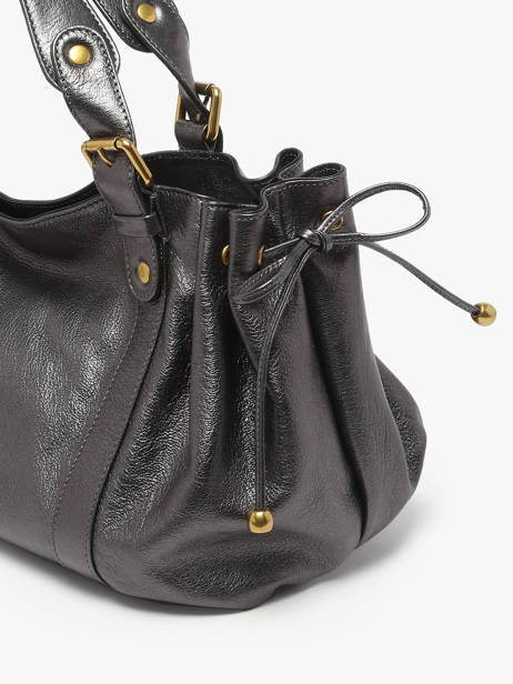 Shoulder Bag Gun Metal Leather Gerard darel Gray gun metal DCS01446 other view 4