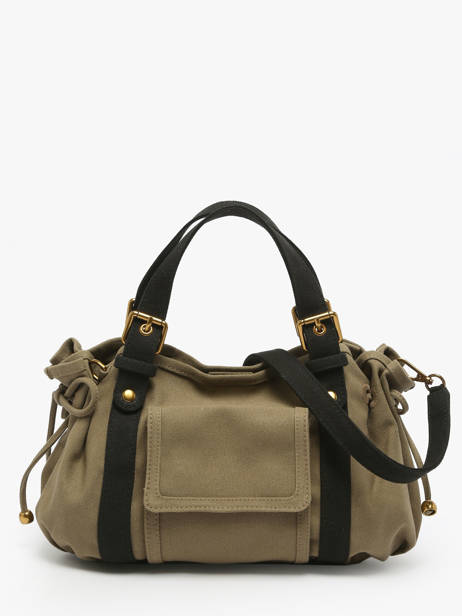 Crossbody Bag Canvas Cotton Gerard darel Green canvas DCS67450 other view 3