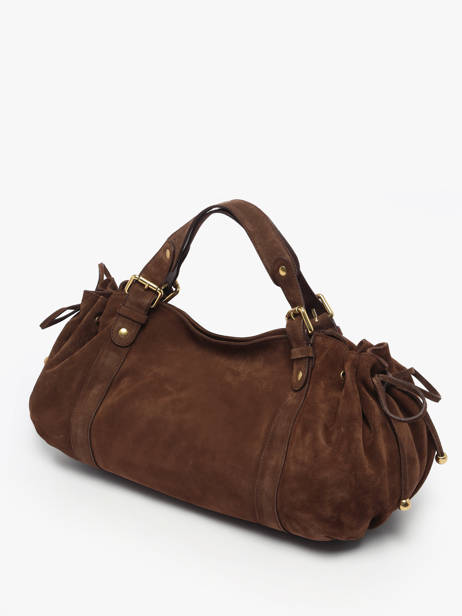Shoulder Bag Folk Leather Gerard darel Brown folk DCS01407 other view 1