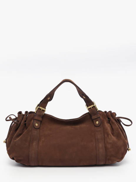 Shoulder Bag Folk Leather Gerard darel Brown folk DCS01407 other view 3
