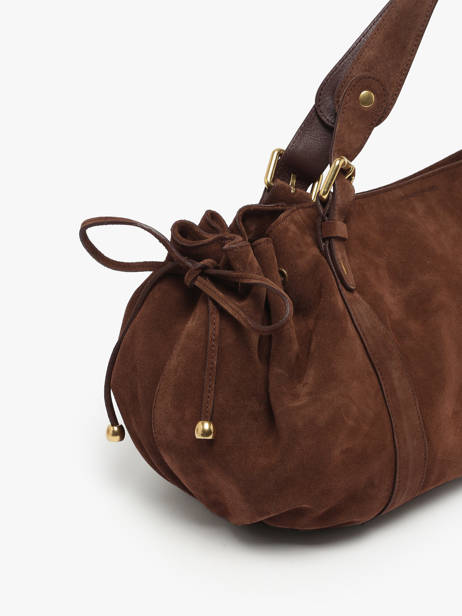 Shoulder Bag Folk Leather Gerard darel Brown folk DCS01407 other view 4