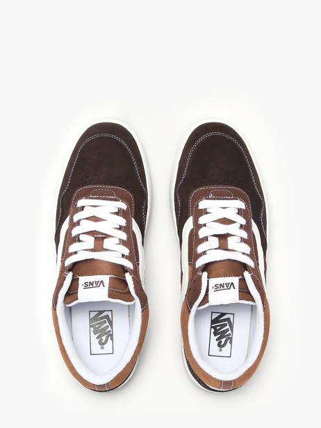 Sneakers In Leather Vans Brown men D6S3N11 other view 3