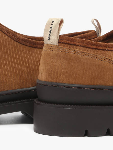 Derby Shoes In Leather Kleman Brown men MAJORV other view 2