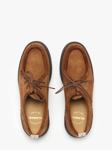 Derby Shoes In Leather Kleman Brown men MAJORV other view 3