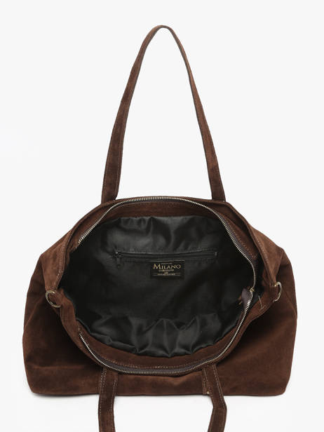 Shoulder Bag Velvet Milano Brown velvet VE24113 other view 3