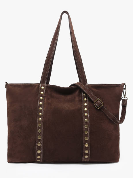 Shoulder Bag Velvet Milano Brown velvet VE24113 other view 4