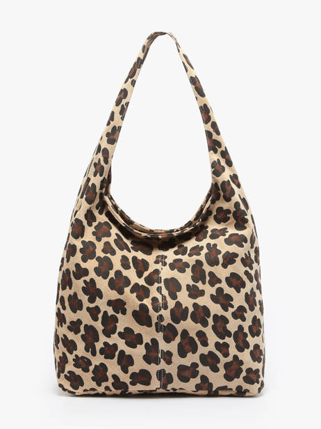 Shoulder Bag Velvet Leopardo Milano Beige velvet leopardo VL25065