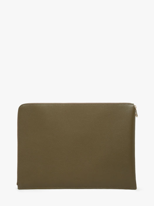 Longchamp Le foulonné Passport cover Green