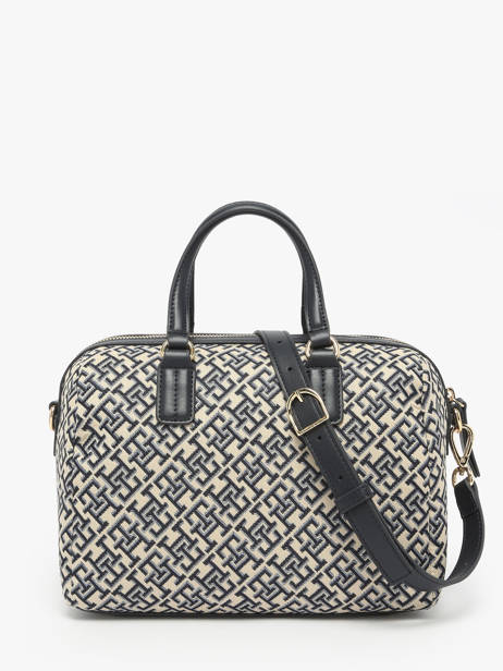 Sac Porté Main Th Jacquard Polyester Recyclé Tommy hilfiger Vert th jacquard AW17633 vue secondaire 3