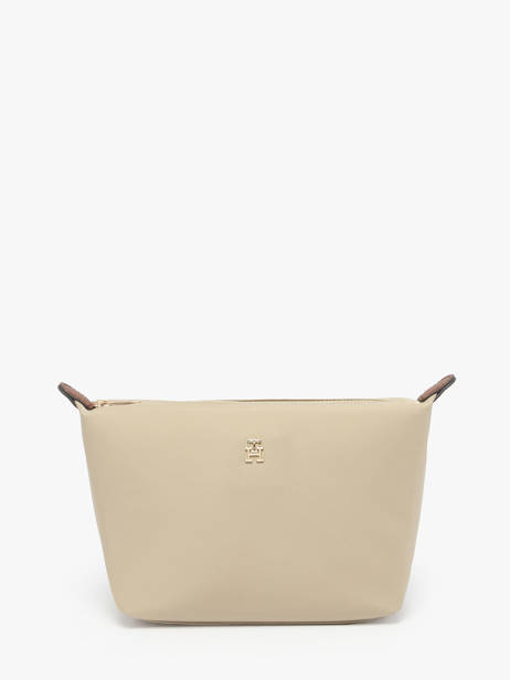 Nylon Zipped Pouch Th Icon Tommy hilfiger Beige th icon AW17727
