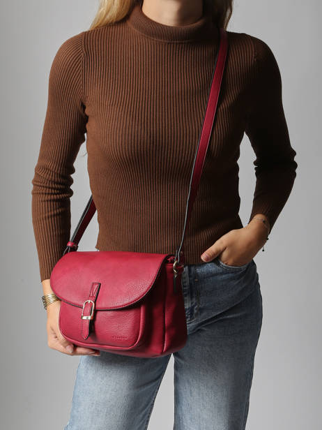Sac Bandoulière Toscane Toscane Hexagona Rouge toscane 579734 vue secondaire 1