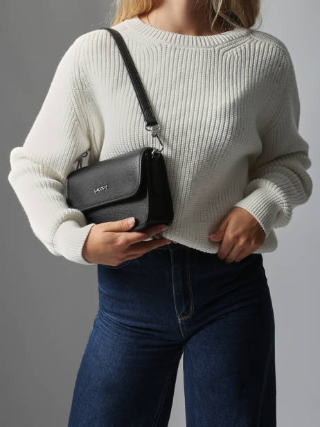 Sac Porté épaule City Lacoste Noir city NF5147EG vue secondaire 1