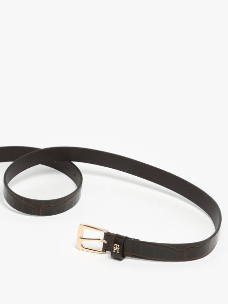 Ceinture Tommy hilfiger Marron th libre AW17975 vue secondaire 2