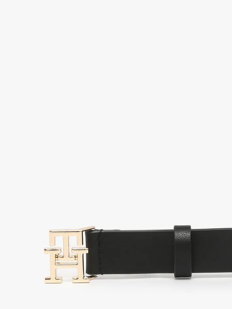 Ceinture Tommy hilfiger Noir th logo AW17496 vue secondaire 1