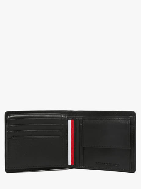 Portefeuille Cuir Tommy hilfiger Noir corporate AM13741 vue secondaire 1