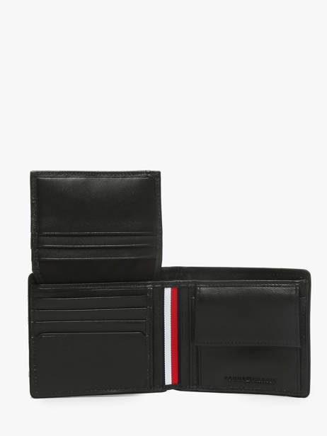 Portefeuille Cuir Tommy hilfiger Noir corporate AM13741 vue secondaire 2