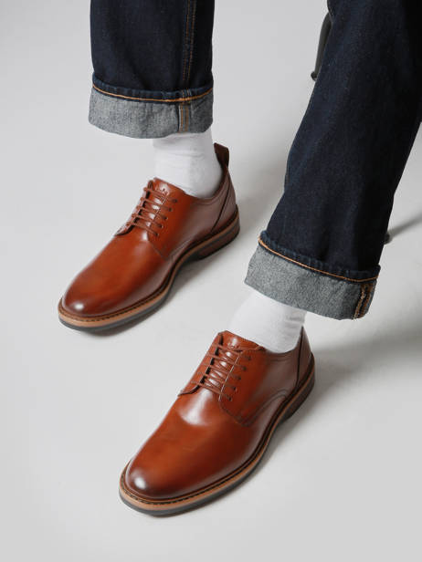 Derby Shoes Aldwin Lace In Leather Clarks Brown men 26183252 other view 1