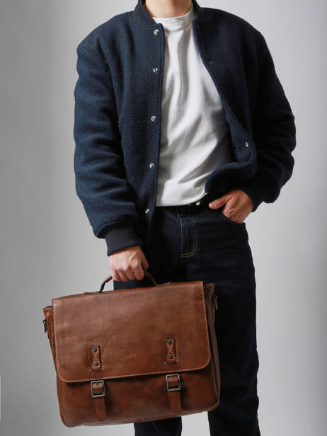 Business Bag Basilic pepper Brown traveler BTRA02 other view 1