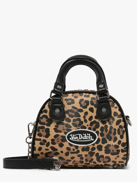 Leopard Mini Nolah Top-handle Bag Von dutch Multicolor bags NOLAH