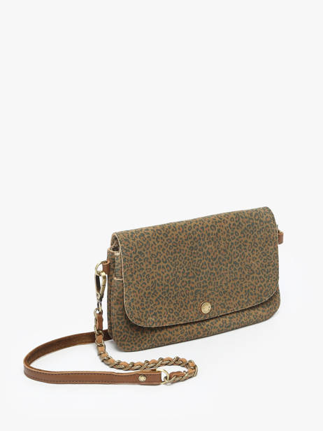 Sac Bandoulière Vintage Cuir Mila louise Marron vintage 3783PAC vue secondaire 2