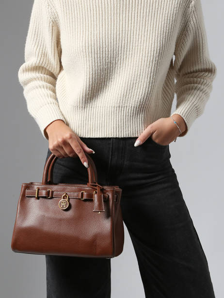 Satchel American Icon Leather Tommy hilfiger Brown american icon AW17926 other view 1