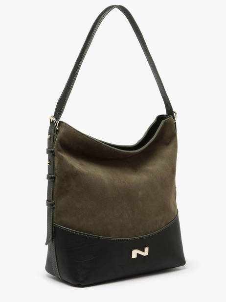 Suede Leather Serena Shoulder Bag Nathan baume Green vogue 6 other view 2