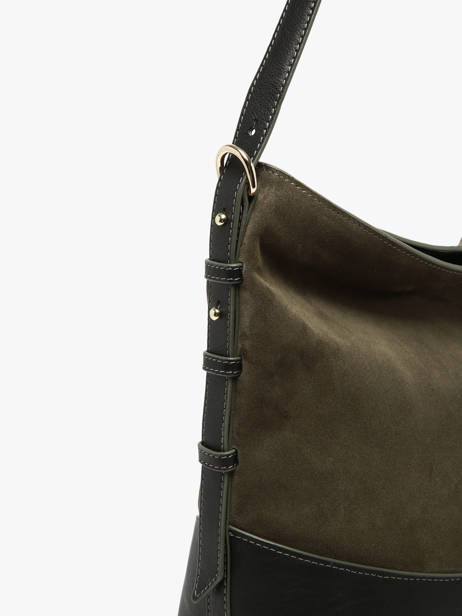Suede Leather Serena Shoulder Bag Nathan baume Green vogue 6 other view 3