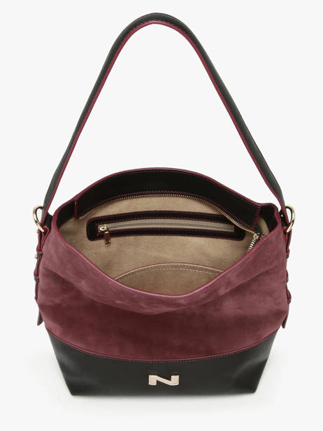 Sac Porté épaule Serena Cuir Daim Nathan baume Violet vogue 6 vue secondaire 4