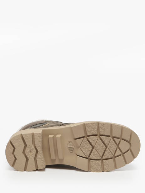 Heeled Boots In Leather Palladium Green women 99527281 other view 4