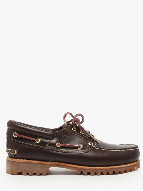 Boat Shoes In Leather Timberland Brown men 32141