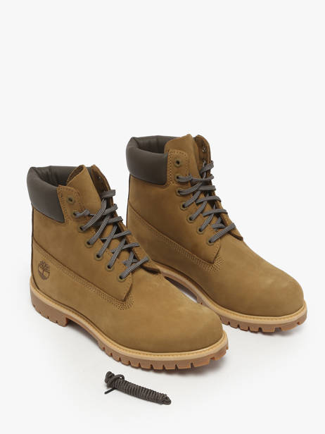 Bottines En Cuir Timberland Vert men 2P6WA5D1 vue secondaire 1