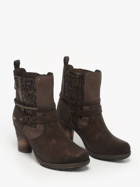 Heeled Boots Mustang Brown women M0162008 other view 1