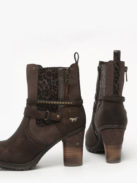 Heeled Boots Mustang Brown women M0162008 other view 2