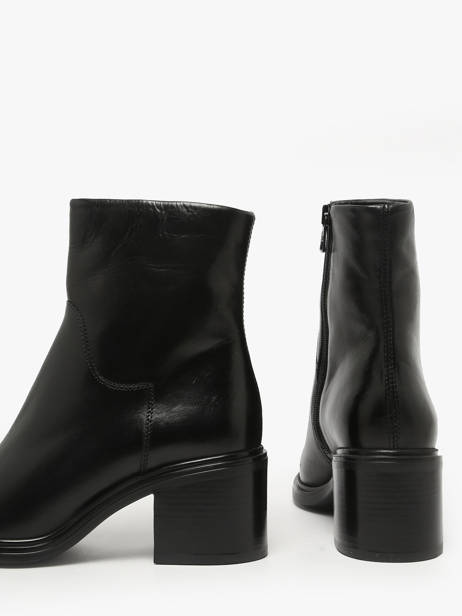 Bottines à Talon En Cuir Mjus Noir women L39202 vue secondaire 2