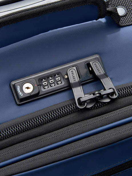 Cabin Luggage On Wheels Delsey Blue maubert 2.0 3813801W other view 1