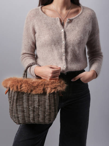 Cabas Doudou Le voyage en panier Marron doudou S vue secondaire 1