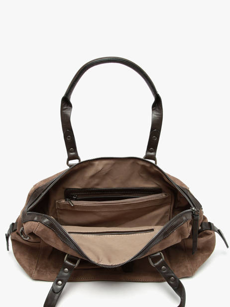 Shoulder Bag Velvet Soft Miniprix Brown velvet soft 6551 other view 2