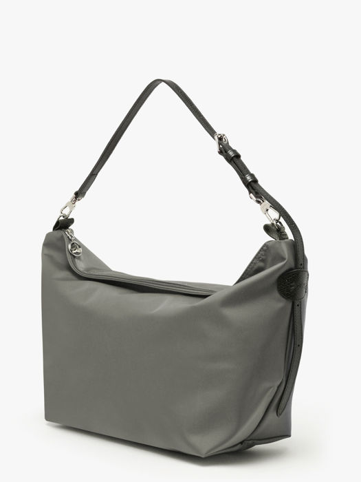 Longchamp Besace longchamp toile Hobo bag Gray