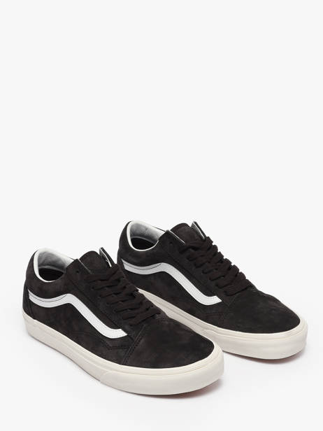 Sneakers Old Skool En Cuir Vans Noir men D7ZY7U1 vue secondaire 1