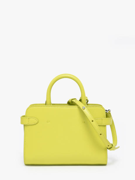 Crossbody Bag Emily Leather Le tanneur Yellow emily TEMI1630 other view 4