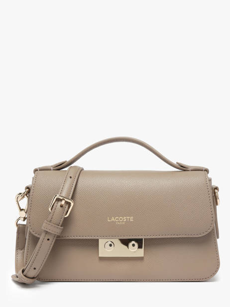 Sac Bandoulière Champs Elysee Cuir Lacoste Beige champs elysee NF5099PH