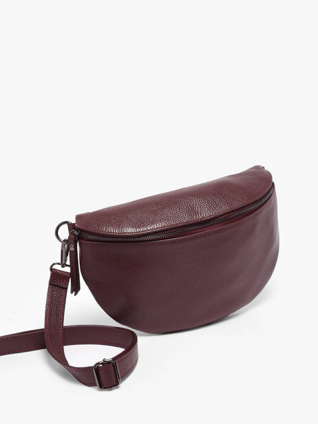 Leather Caviar Belt Bag Milano Red caviar CA21123 other view 2