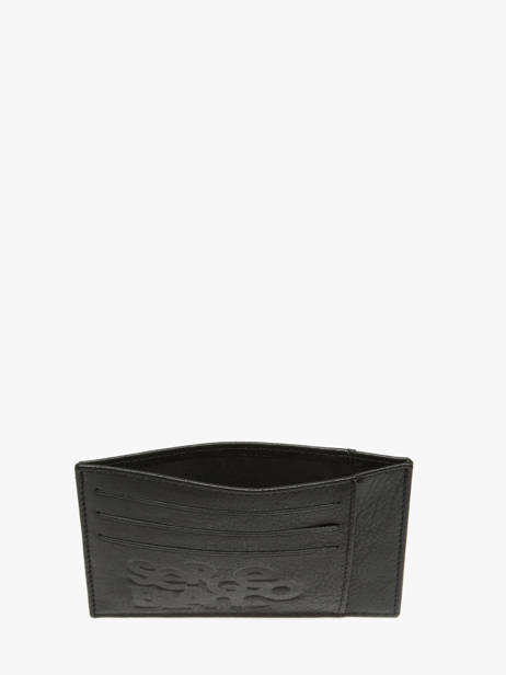 Card Holder Leather Serge blanco Black baltimore BAL21110 other view 1