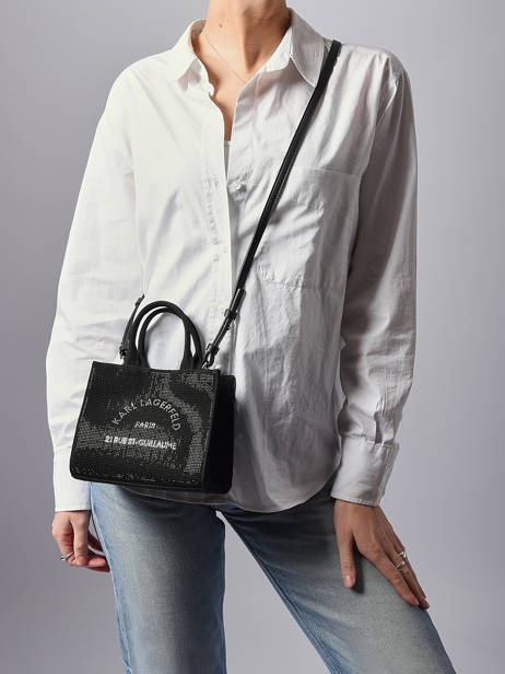 Mini Tote Rue St Guillaume Strass Karl lagerfeld Black rsg A4W50014 other view 1