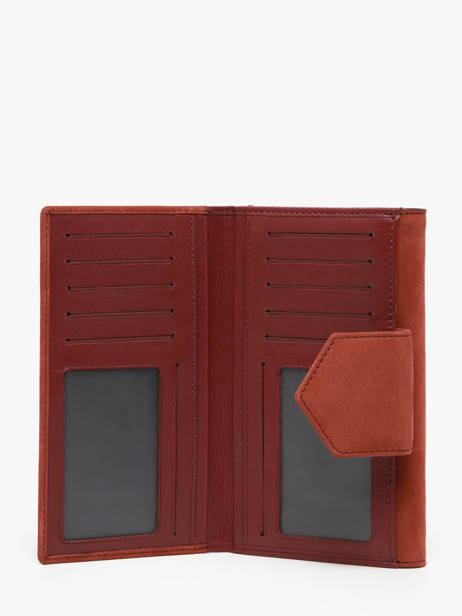 Wallet Leather Yves renard Orange nubuck 26839 other view 2