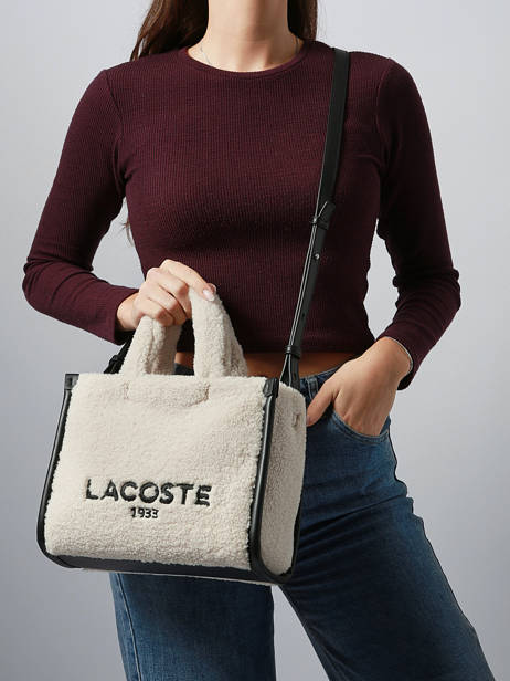 Sac Porté Main Heritage Lacoste Beige heritage NF5116HX vue secondaire 1