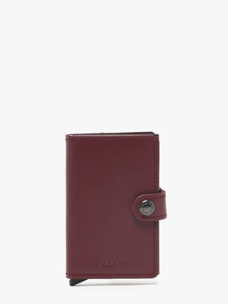 Porte-cartes Original Cuir Secrid Rouge original MO