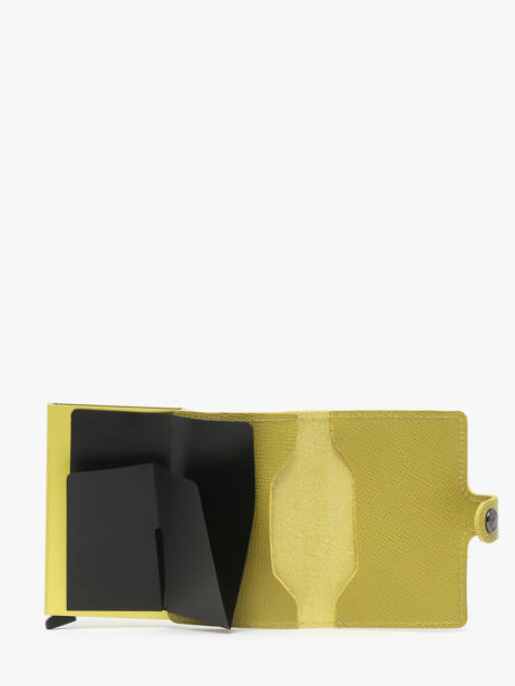 Card Holder Leather Secrid Yellow crisple MC other view 1